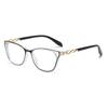 Cat Eye Reading Glasses Women Fashion Anti-Blue Light Metal Chain Legs Eyeglasses Vintage Presbyopic Eyewear
