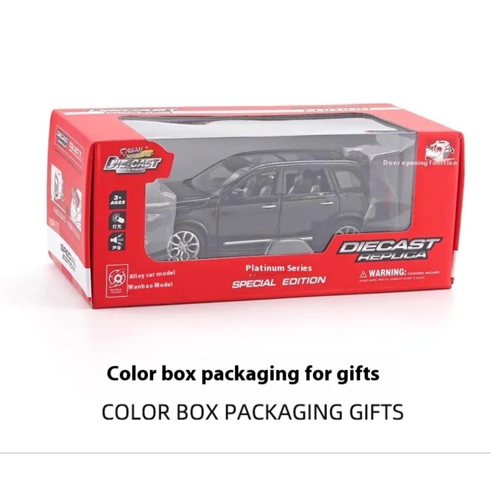 1/32 Scale Volvo XC90 SUV Alloy Diecast Model Auto Accessory Sound & Light Series Children's Toy Kids Gift Birthday Present Collection