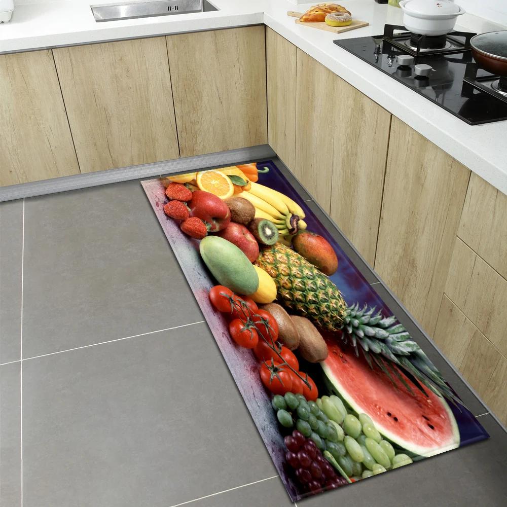 Bedroom Children Living Room Decoration Corridor Bathroom Non-slip Rug Fruit Pattern Kitchen  Home Door Mat