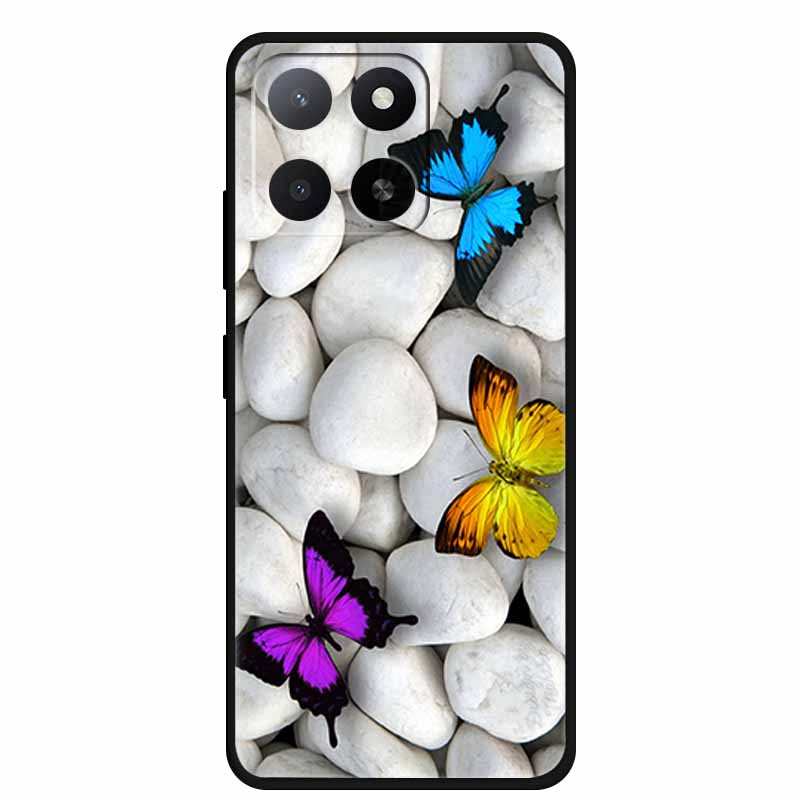 Für ZTE Blade A55 A35 Hülle Tiere Weiches Silikon TPU Handyhüllen Rückseite für ZTE Blade A35 BladeA55 Wolf Stoßfest Cool Capa