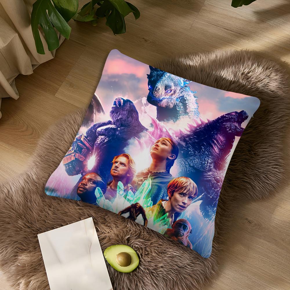 Classic Film K-Kong cushion cover Living Room Headboard Office Cushion G-GodzillaES Bedroom Cushion Sofa Nap Time Pillow Case