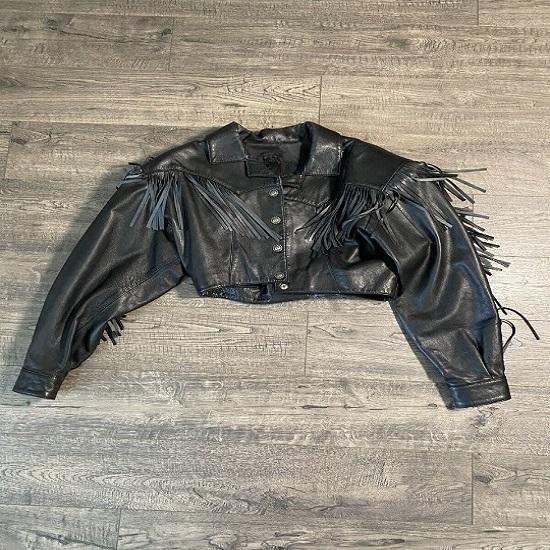 Noora Women`s Black Genuine Leather Fringe