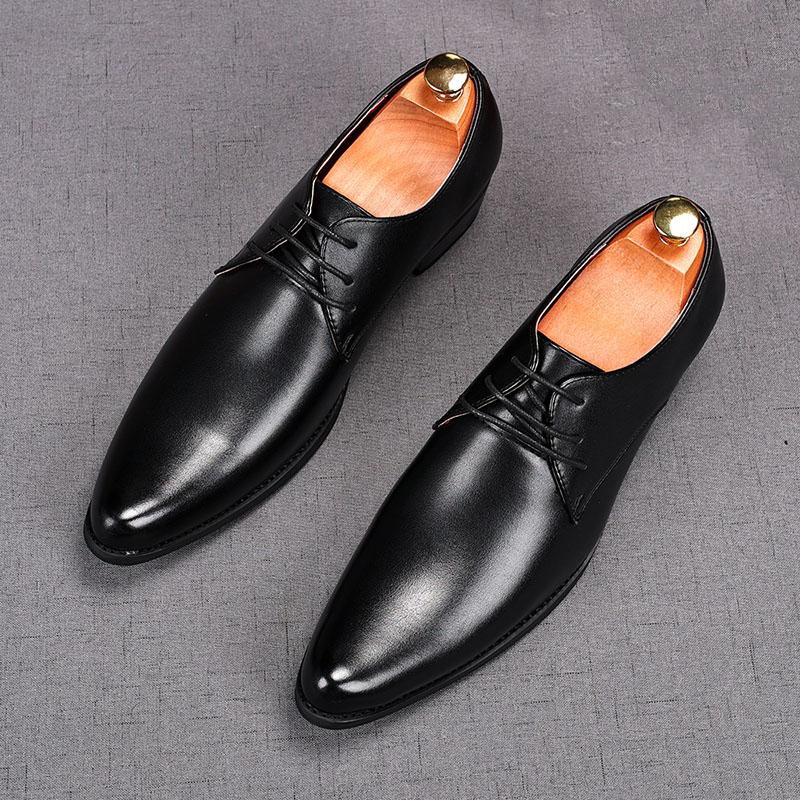 New Men's Charm Pointed Patent Leather Oxford Flats Casual Shoes Male Homecoming Wedding Dress Prom Zapatillas Hombre