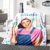 Customizable Ms Rachel1 Throw Blanket – Personalized Name, All-Season Cozy Snug Blanket, Machine Washable, Personalized Blanket