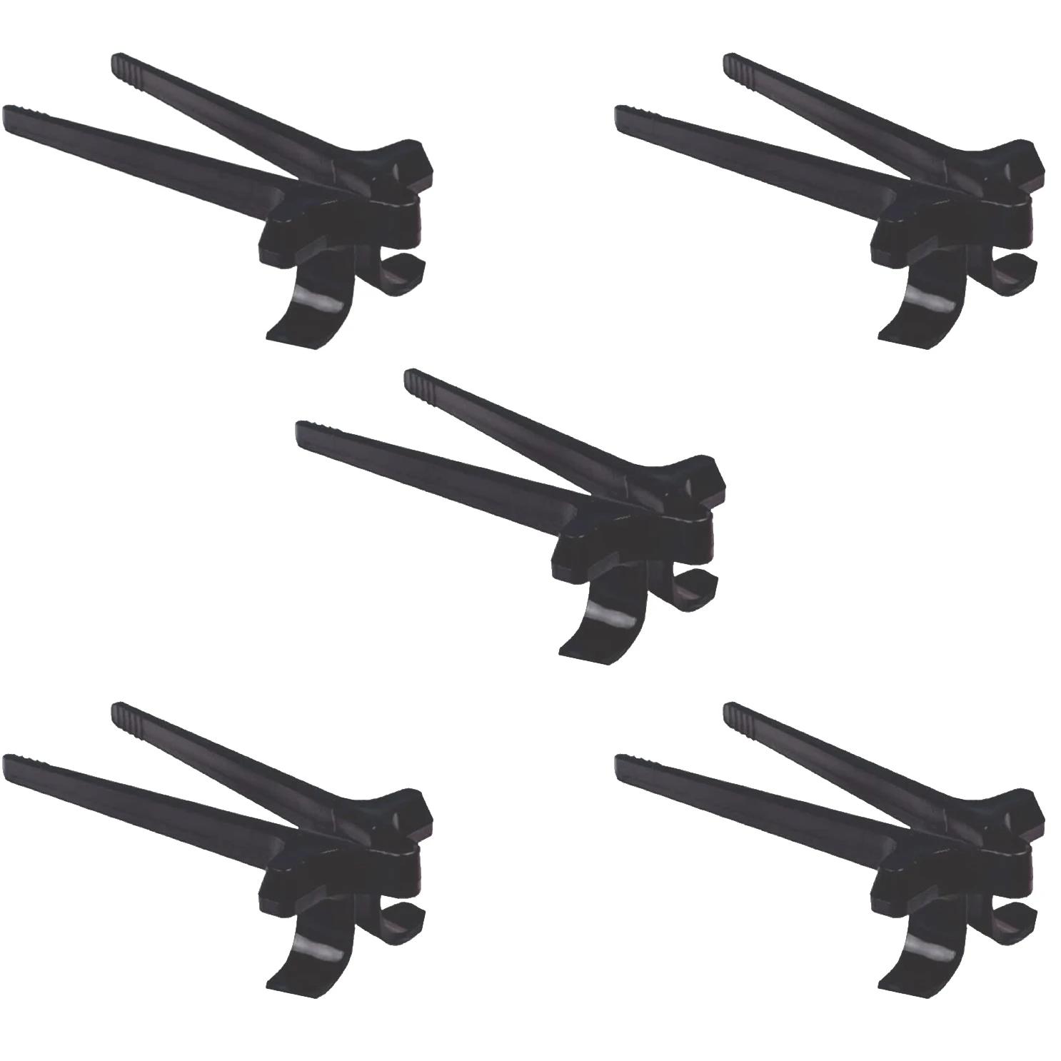 

Набор из 5/10 предметов, палочки для еды свободными руками, палочки для еды на пальцах, зажим для ленивого помощника, кольца для закусок, не грязные кольца для рук, аксессуар, кухонный инструмент 5PCS чёрный