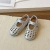 Girls' Vintage Hollow Strap Sandals2026New Spring/Summer Shallow-Soled Baby Shoes, French Style Ultra-Soft Ballet Shoes