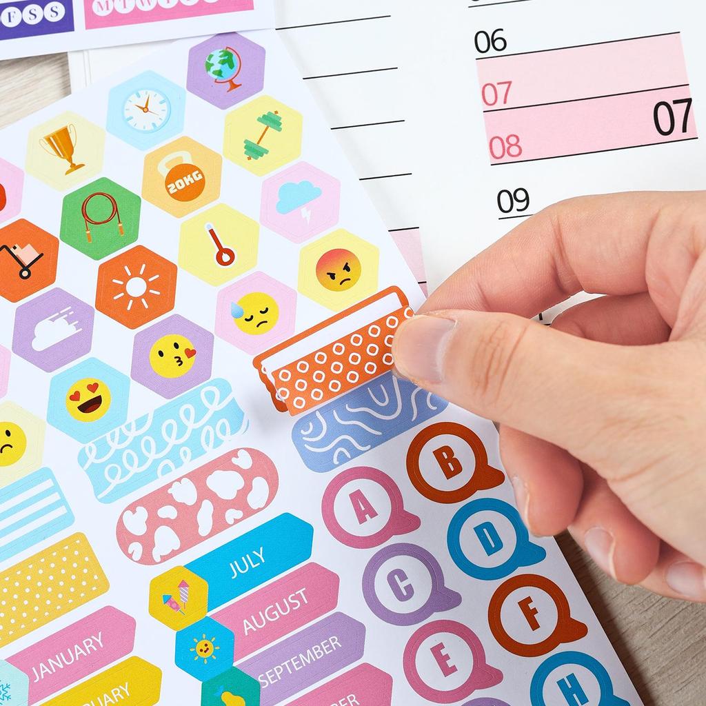 Yuezhen 2026 Year-End Calendar & New Year Wall Sticker Self-Discipline Chart