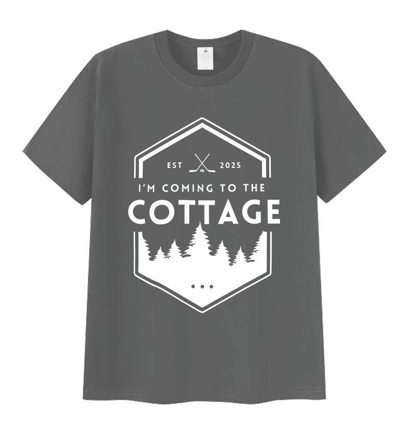Heated Rivalry Cottage Print T-shirt Heren Dames Casual Mode Korte Mouw T-shirts Tops puur Katoen Hoge Kwaliteit T-shirt