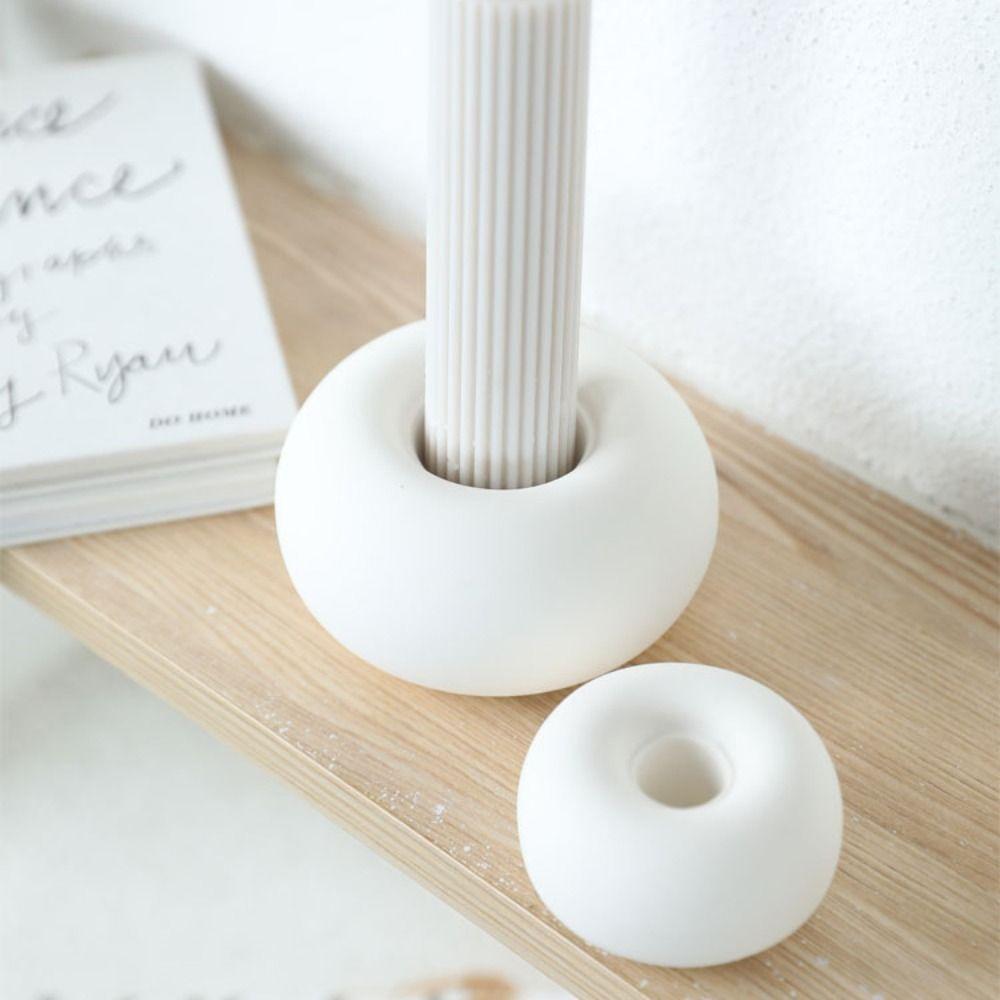 Ceramic Candlestick Simple Style Wax Melt Burner Crafts Aroma Container  Party