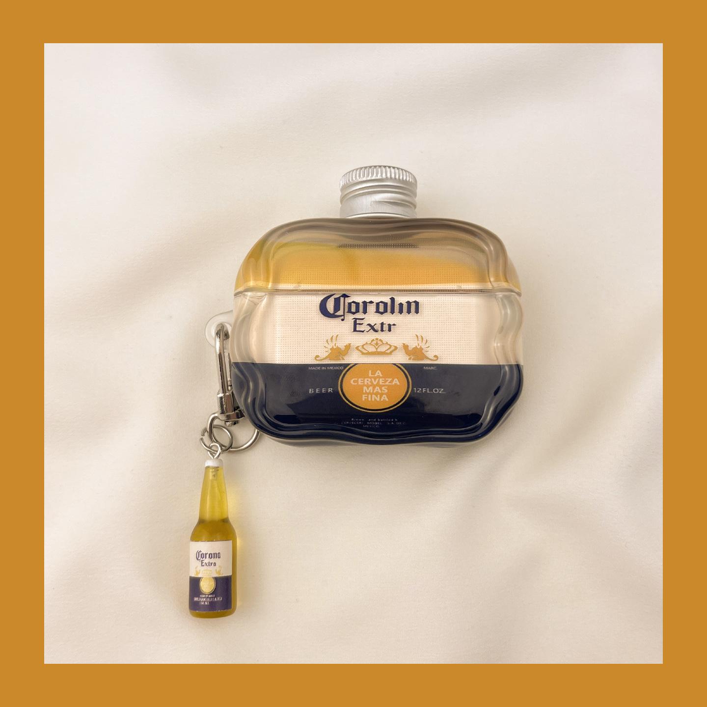 Чехол для беспроводной Bluetooth-гарнитуры AirPods 4-го поколения в виде бутылки водки, креативный защитный чехол для Apple 2/3-го поколения/pro Airpodspro2