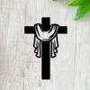 Christian Cross Metal Wall Art Rust Resistant Iron Home Decor Gift for Graduation New Home