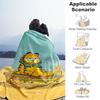 1PC Egyptian Garfield Outdoor Blanket Lightweight Flannel, Soft & Warm, All-Season Use for Sofa, Outdoor, Camping, Living Room, Office91