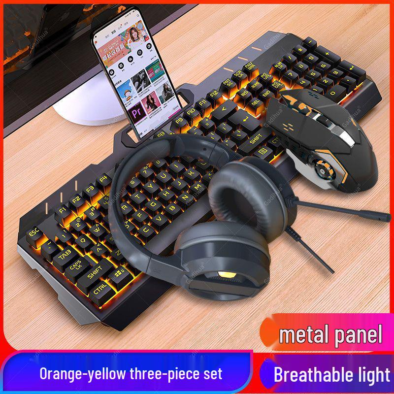 Esports Gaming Wired Keyboard, Mouse, and Headset Set