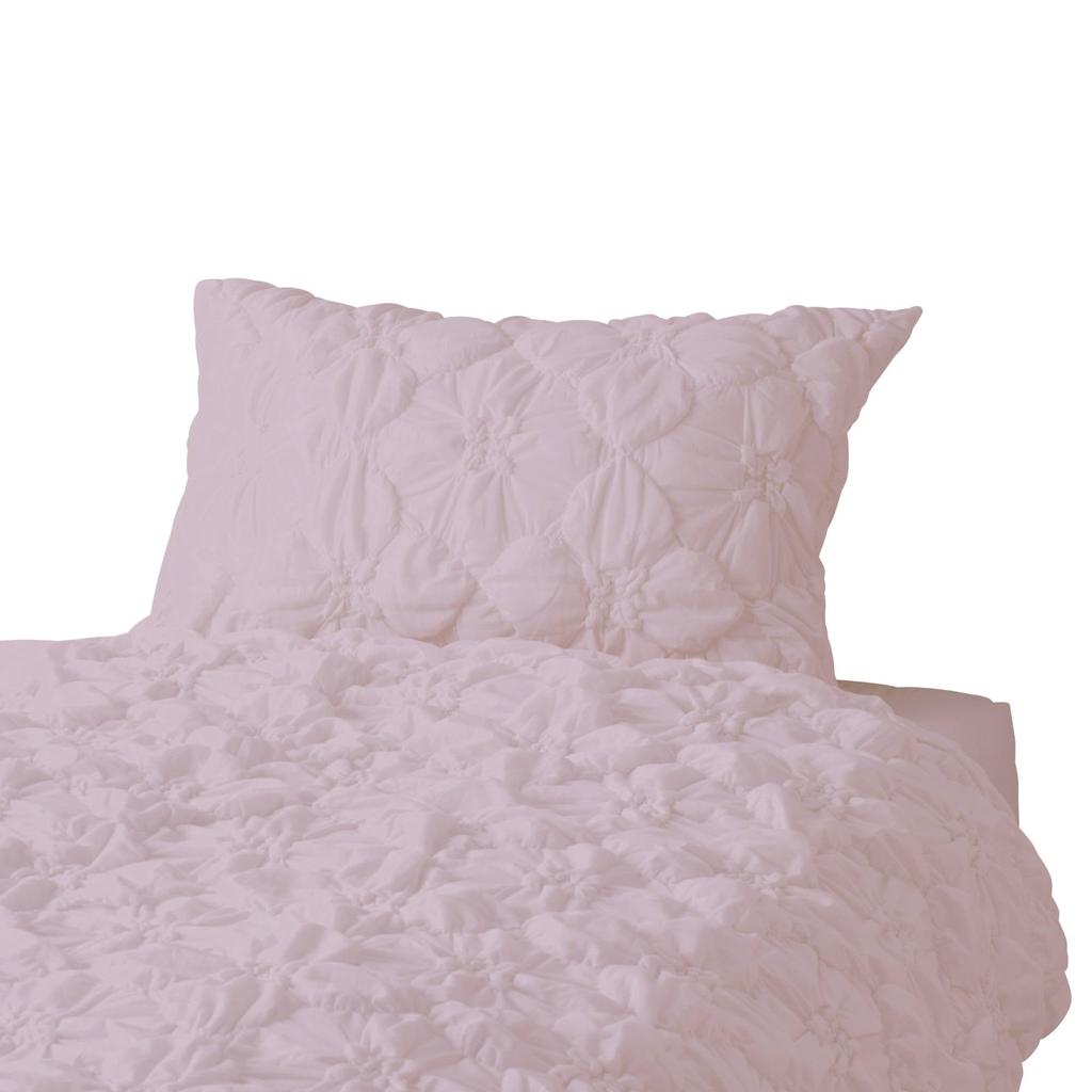 Francfranc Flower Quilt Floral Pink Pillowcase, 70x50cm, Pink,