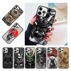 Japan Samurai Helmet Phone Case Cover For iPhone 17 Air 15 16 14 13 12 Pro Max 11 Pro Max Plus Coque Shell