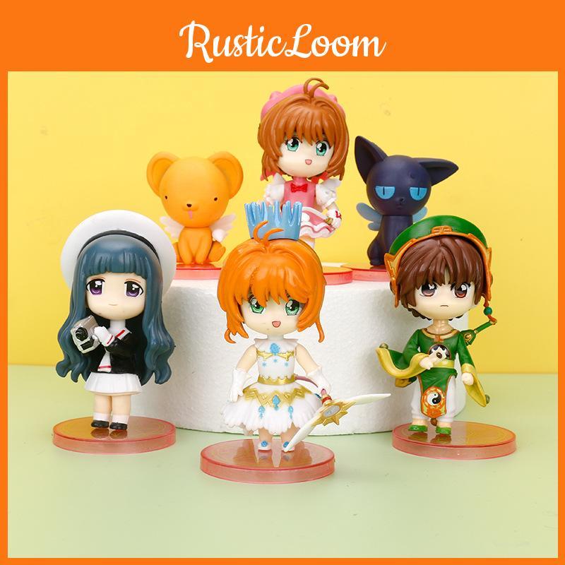 Pvc Charming Cardcaptor Sakura Collectible Cake Decoration Figures With Designs Six