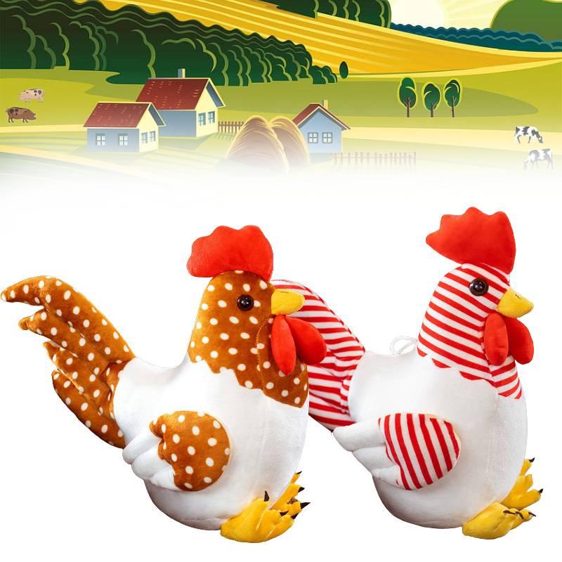 צעצוע תרנגול קטיפה לאוהבי חיות