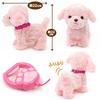 Mother Garden Tocotoco Walking Poodle Peach Moving Plush Gift for Toy, 3-Year-Old Girls, 506-37356