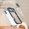 For iPhone 16 Clear Phone Case Compatible with MagSafe PC Cover with Camera Lens Slider