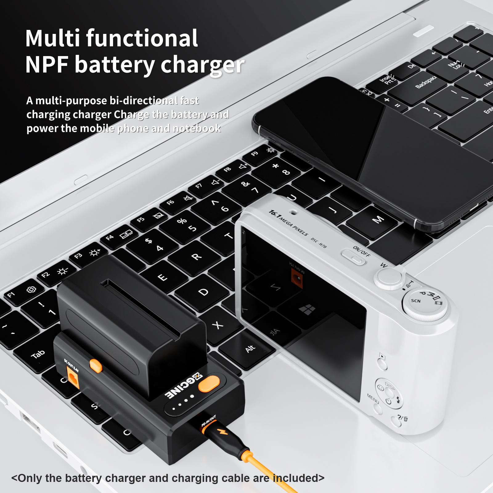 ZGCINE NPF-02 Переходная пластина для зарядного устройства серии NP-F с двунаправленным — фото 4