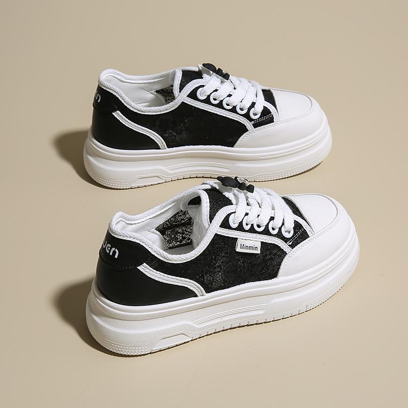 Fashion CRLAYDK Women's Classic Retro Lace Mesh Skateboard Shoes Fashion Sneakers Casual Tennis Walking Footwear Anti Slip Trainers