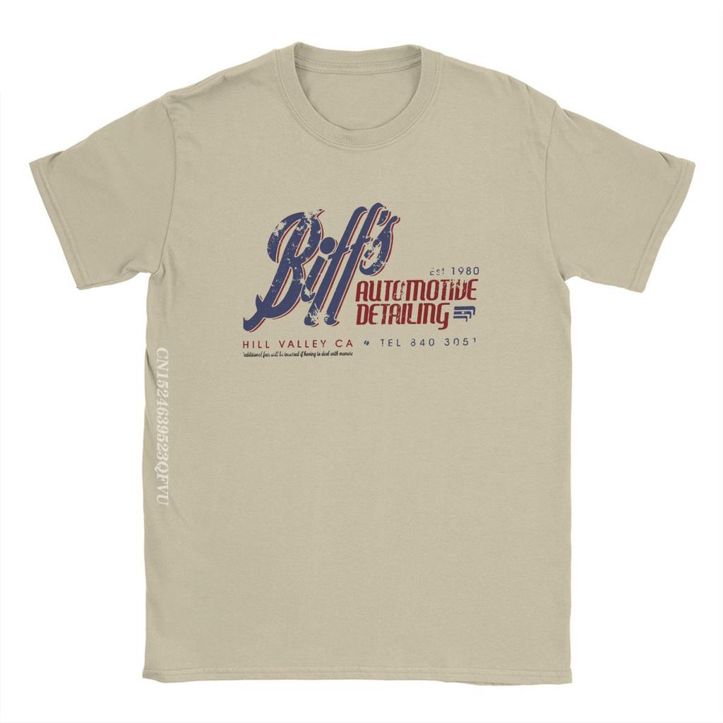 Auto Detailing T-Shirts Men Time Travel Movie BTTF Tee Shirt Manga Tops T Shirts Graphic Printed Clothes