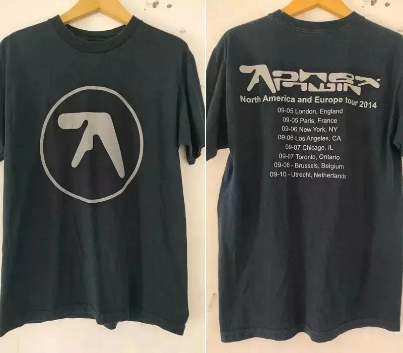 

Aphex Twin 90s Tour 2014 2 Side Black Short Sleeve Unisex T shirt L
