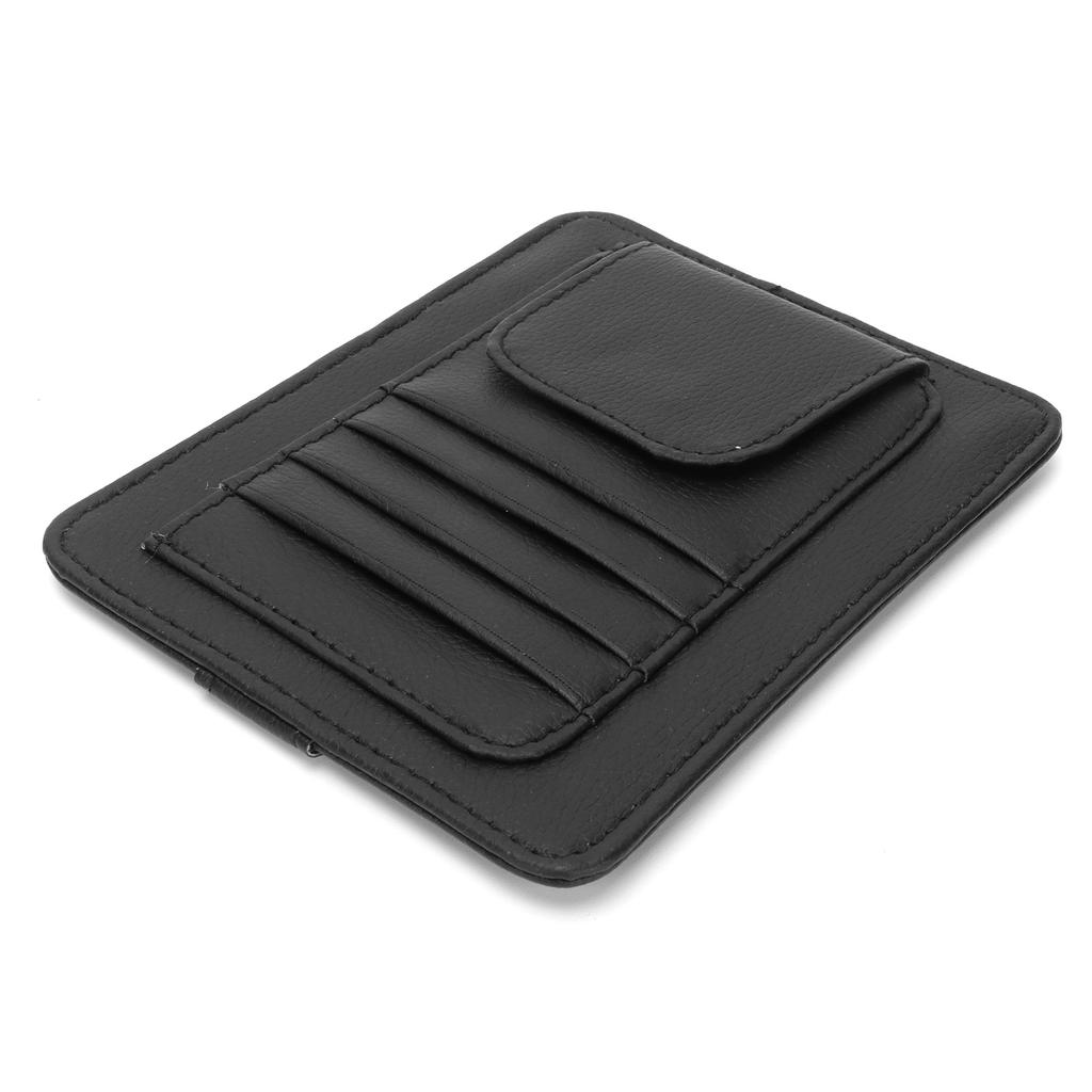 Auto Sonnenblenden Organizer Halter Multifunktionale Universelle Brillen Karten Aufbewahrungstasche Schwarz