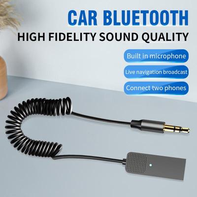 Car Aux Bluetooth 5.2 דונגל מתאם לרכב רמקול מוסיקה דונגל USB לשקע 3.5 מ"מ אלחוטי מקלט אודיו BT משדר ערכת דיבורית