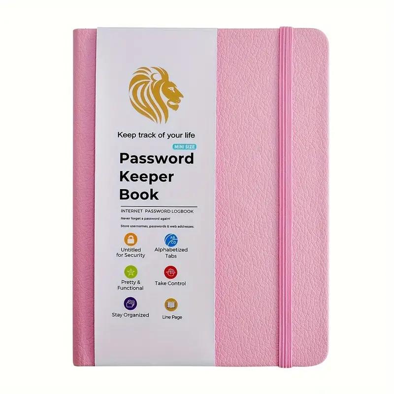 Password Book With Alphabetical Tabs - Internet Address & Password Keeper Logbook For Password Organization Notebook Diary Pads