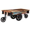 Coffee Table Reclaimed Wood 90x45x35 Cm
