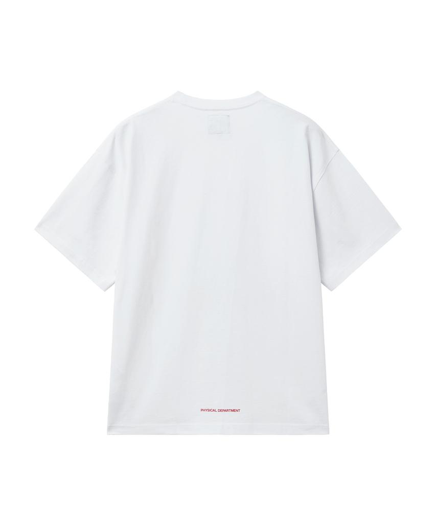 PHYPS MOTORCYCLE Super Cub Ride Bear Short Sleeve White