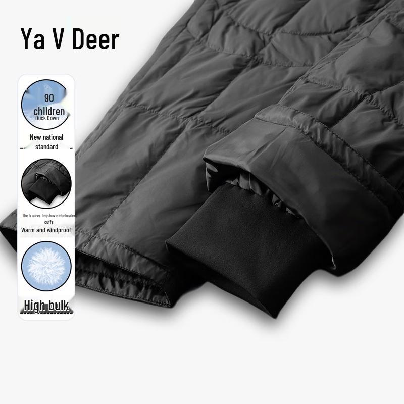 Yaloo Unisex 90% Down High-Waist Thermal Pants