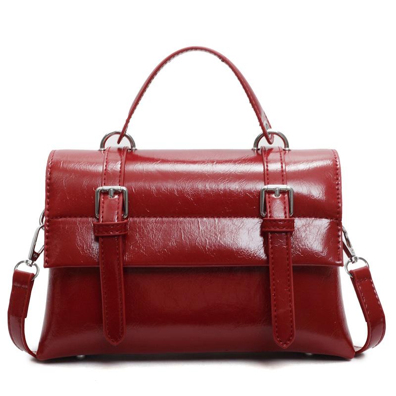 

Новая маленькая сумка женская весенне-летняя модная однотонная на плечо сумка-мессенджер женская повседневная портативная маленькая квадратная сумка бордовый