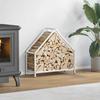 VidaXL Firewood Rack White 60x25x60 Cm, Fireplace Log Holder, Log Holder, Log Rack, 864304