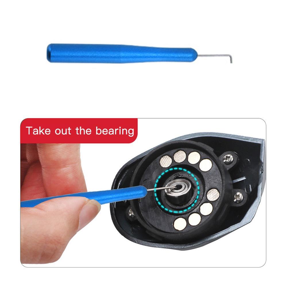 5PCS Aluminum Alloy Fishing Reel Maintenance Kit Fishing Reel Care Kit  For Baitcasting Reels