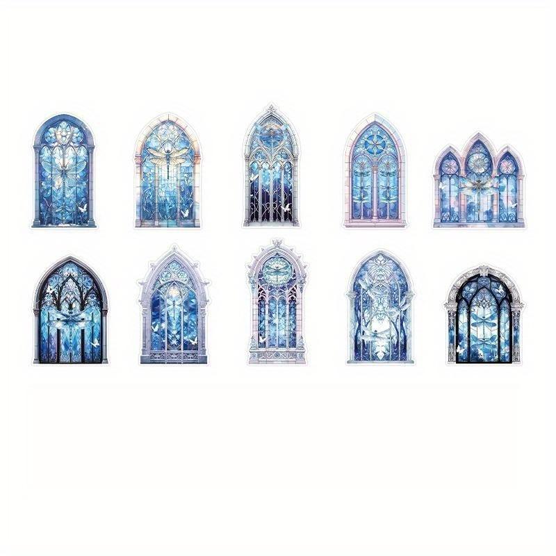 

10 листов Серия Тайное Царство Манора Ретро Блокнот DIY Материал Декоративные наклейки Материал для коллажа для блокнота Карточная бумага