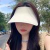 Breathable Seamless Visor Cap Large Brim Beach Cap Sun Protection Sunscreen Empty Top Cap  Summer