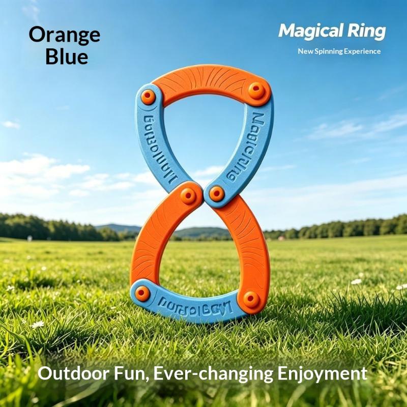 Portable Lightweight Flying Ring Wind Resistant Educational Flying Toys High Speed Folding Boomerangs Kid