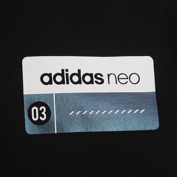 Adidas Neo M CS CLR SFT HD Lifestyle Series Breathable Comfortable Soft Hoodie Men Hoodies Black CD3574