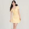 Holiday style lace dress women's summer new French floral suspender skirt seaside atmosphere skirt