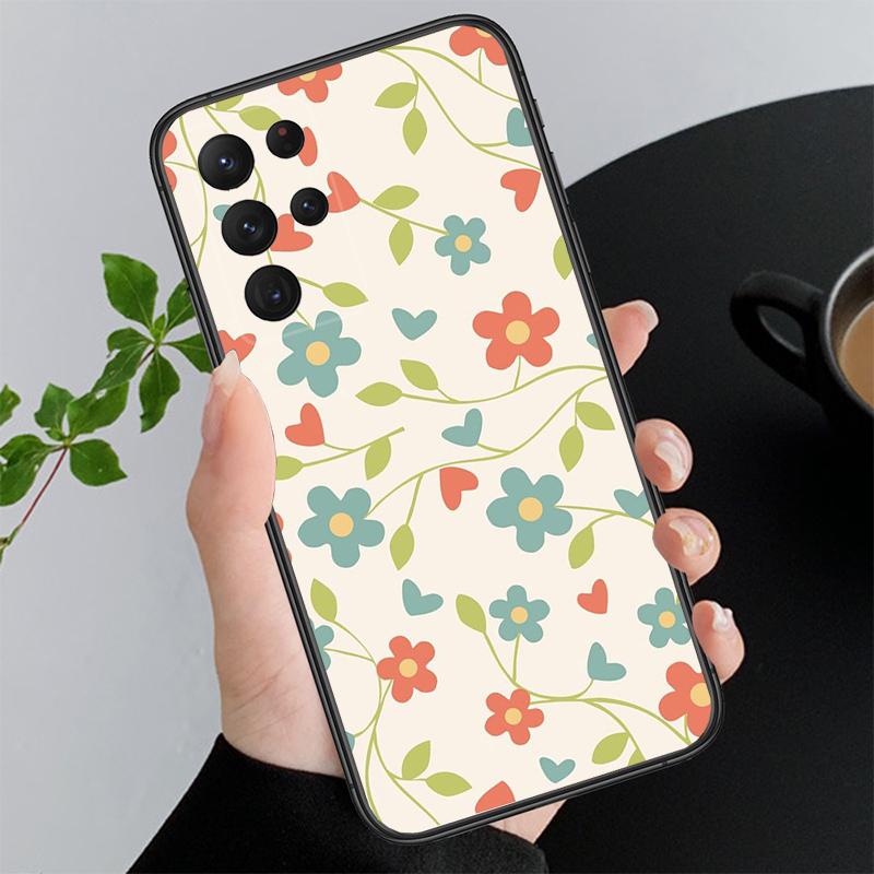 Flower Art Funda Phone Case For Samsung Galaxy S26 S25 S24 S23 S22 Ultra S23 S22 S25 Plus S24 FE S26Edge