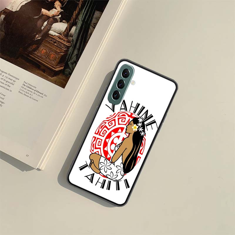 H-Hinano Tahiti Girl Beach Phone Case for Samsung A54 A14 A24 A34 A17 A37 A57 A55 A35 A25 A15 A07 A05S A04S A12 A22 A32 A52S A72