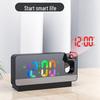Multifunctional Creative Silent Alarm Clock with Color Screen Projection - Student Edition