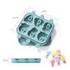6-Hole Ice Cream Mold Multicolor Silicone Popsicle Molds Fruit Animal Sea Animal Homemade Dessert Ice Pop Cube Maker