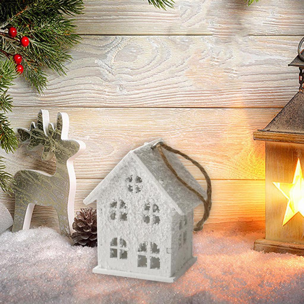 Christmas House Ornament Holiday Decoration Christmas Tree Decor Wood for Indoors Walls Window Living Rooms Shopping Mall