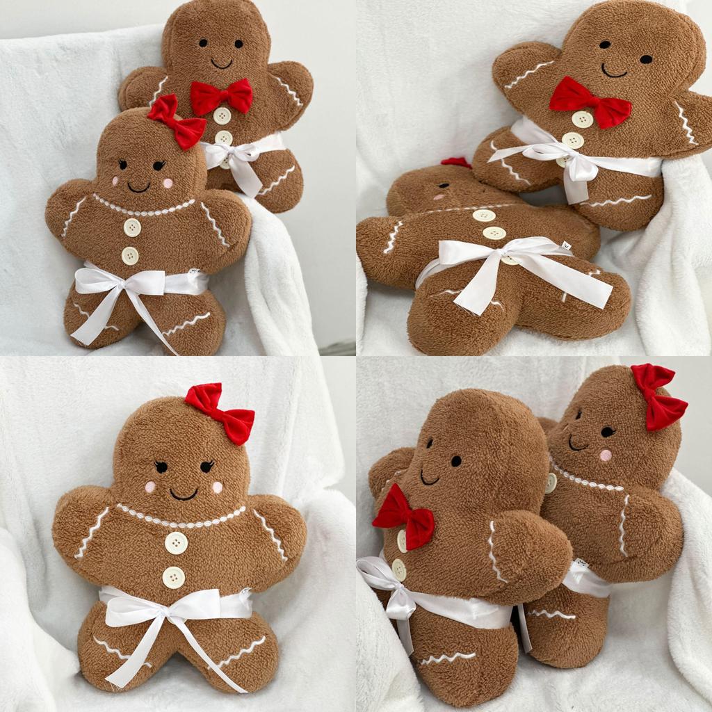 Lebkuchen Junge Mädchen Weihnachten Dekorative Plüschkissen Weiches Und Kuscheliges Stofftier