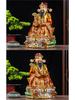 Statua Buddha in Resina Ruyi Dio della Ricchezza con Nove Draghi, 30 cm o 40 cm - Ornamenti per la Prosperità