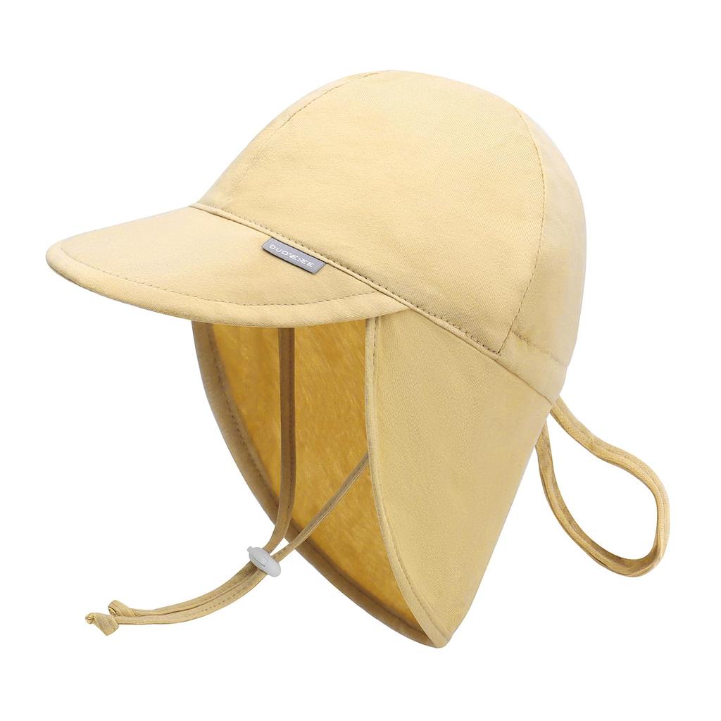 Duoyeree Baby Nursery Cap UPF UV with Chin Sun UV Unisex Hat, Hat, Kids' [Wide Brim, 50+, Protection, Strap] Visor, Protection, Spring/Summer Outdoor,