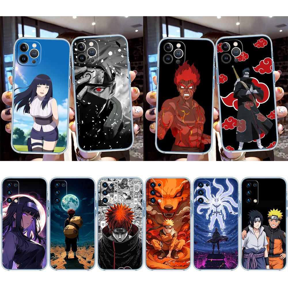 Anime Naruto Transparent Phone Case for Motorola Moto Edge 20 30 40 50 S30 Fusion Ultra Pro Neo Lite + G200 G23